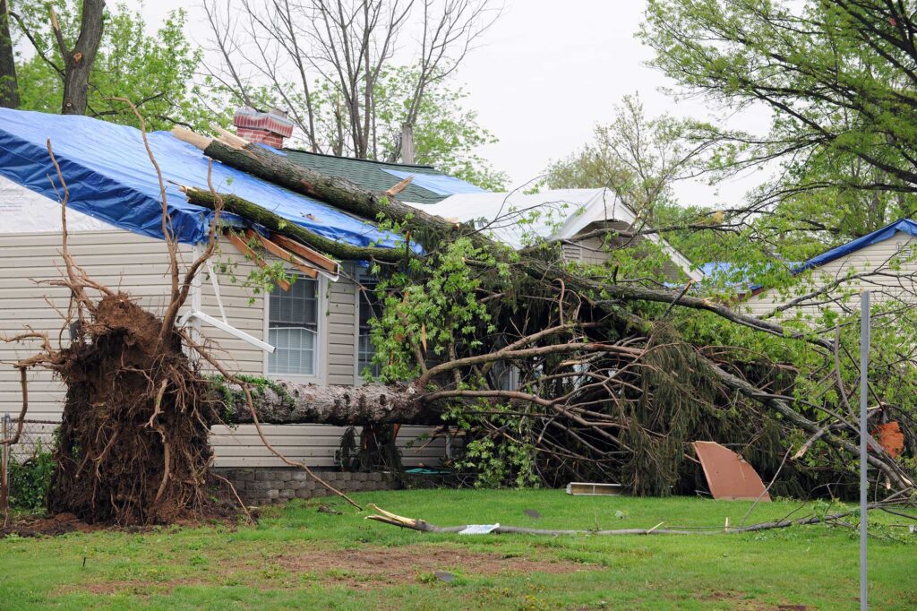 roof storm damage, storm damage repair, Montgomery